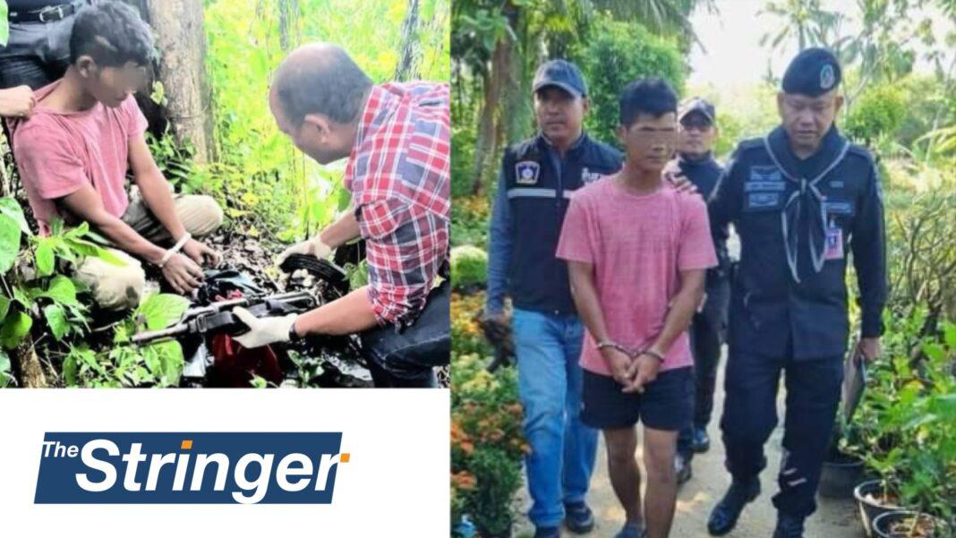 จนท.รวบมือปืนยิงชายเเก่ชาวสวนยางดับคาขนำในสวนยางพารา ด้าน ตร.คุมตัวพาทำเเผนก่อเหตุชนวนเเค้นฝังใจ จนท.รวบมือปืนยิงชายเเก่ชาวสวนยางดับคาขนำในสวนยางพารา ด้าน ตร.คุมตัวพาทำเเผนก่อเหตุชนวนเเค้นฝังใจ